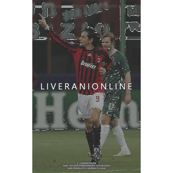 Milan - Celtic Champions League 04/12/2007 nella foto esultanza dopo il gol di filippo inzaghi ph luzzani/Ag. Aldo Liverani Sas