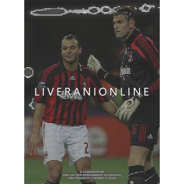 Milano 04-12-2007 Champions League 2007/08 milan-celtic 1:0 nella foto kalac zeljko e cafu\' marcos ph marco luzzani/ag aldo liverani s.a.s.