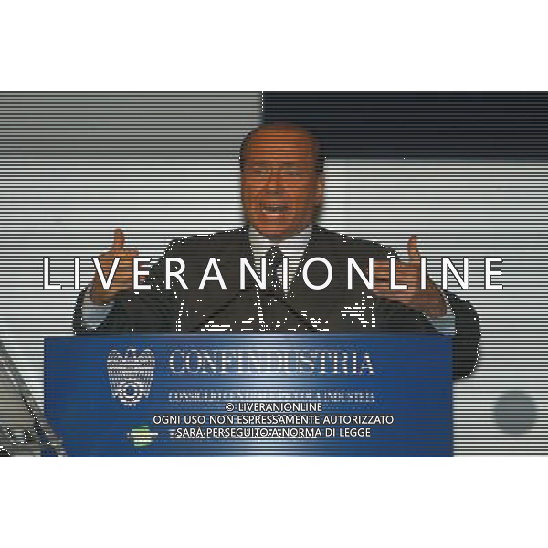 TORINO 12/04/2003 LINGOTTO CONFINDUSTRIA NELLA FOTO BERLUSCONI SILVIO FOTO ALDO LIVERANI