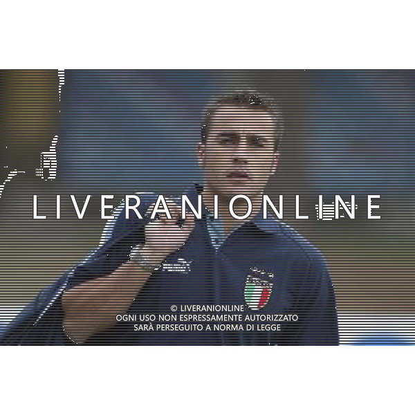 Coverciano (Fi) 07/10/2003 Allenamento della nazionale di calcio Nella foto: Cannavaro Fabio Ph Gianni Nucci/Aldo Liverani