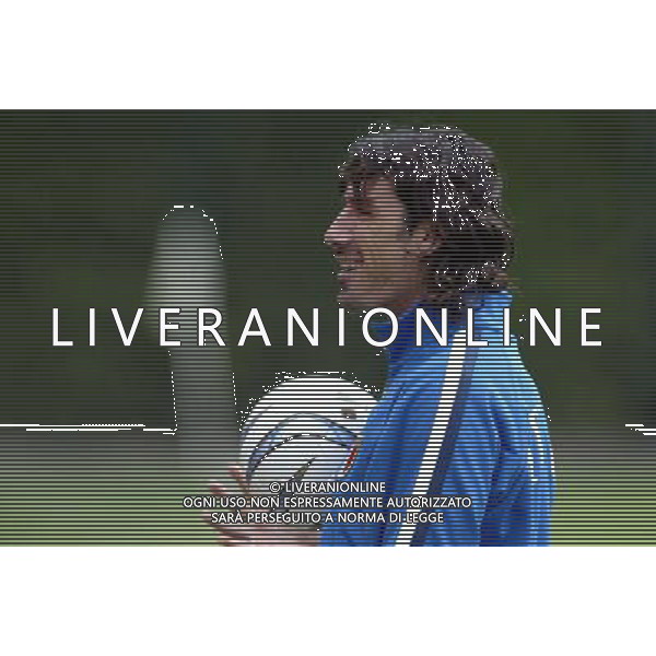 Coverciano (Fi) 07/10/2003 Allenamento della nazionale di calcio Nella foto: Del Vecchio Marco Ph Gianni Nucci/Aldo Liverani