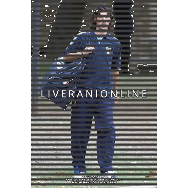 Coverciano (Fi) 07/10/2003 Allenamento della nazionale di calcio Nella foto: Del Vecchio Marco Ph Gianni Nucci/Aldo Liverani