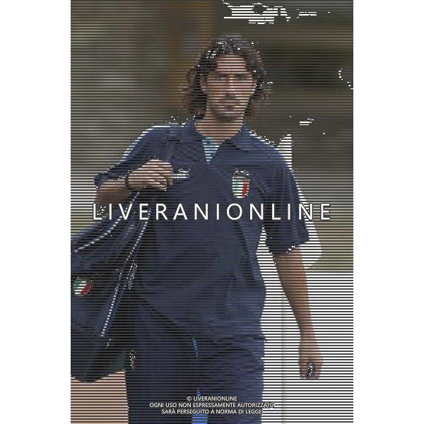 Coverciano (Fi) 07/10/2003 Allenamento della nazionale di calcio Nella foto: Del Vecchio Marco Ph Gianni Nucci/Aldo Liverani