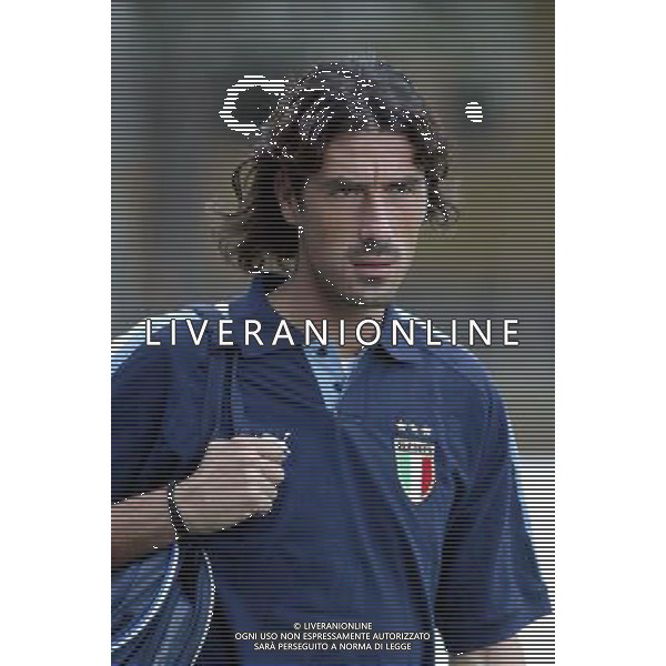 Coverciano (Fi) 07/10/2003 Allenamento della nazionale di calcio Nella foto: Del Vecchio Marco Ph Gianni Nucci/Aldo Liverani