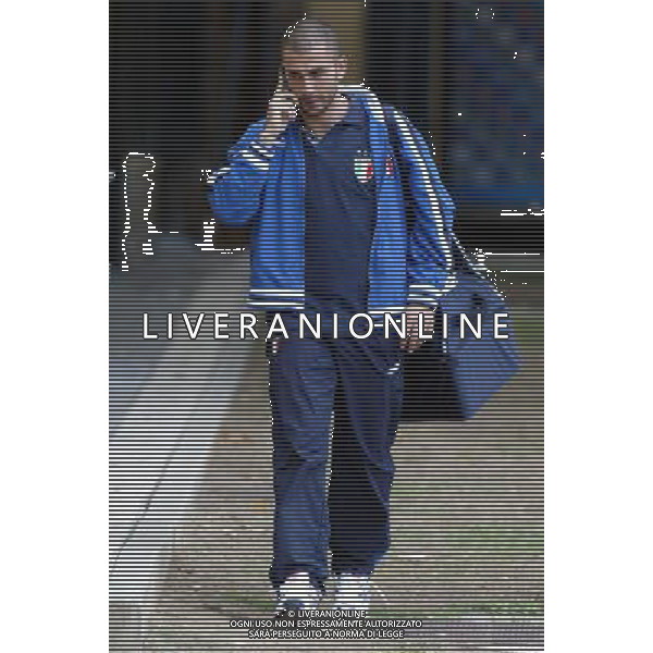 Coverciano (Fi) 07/10/2003 Allenamento della nazionale di calcio Nella foto: Di Vaio Marco Ph Gianni Nucci/Aldo Liverani