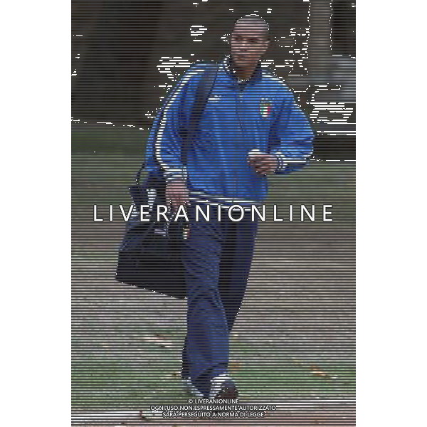 Coverciano (Fi) 07/10/2003 Allenamento della nazionale di calcio Nella foto: Ferrari Matteo Ph Gianni Nucci/Aldo Liverani