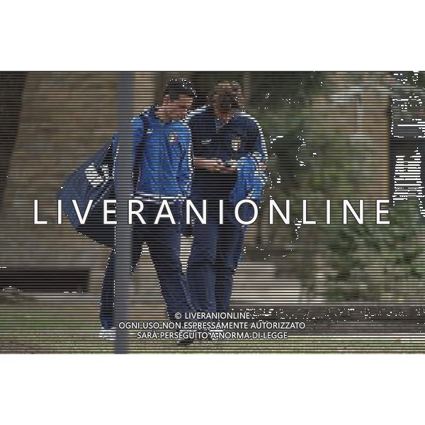 Coverciano (Fi) 07/10/2003 Allenamento della nazionale di calcio Nella foto: Inzaghi Filippo e Vieri Christian Ph Gianni Nucci/Aldo Liverani