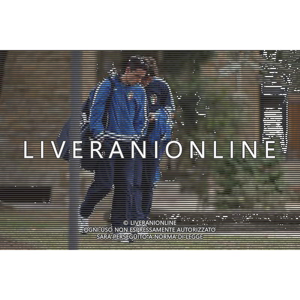 Coverciano (Fi) 07/10/2003 Allenamento della nazionale di calcio Nella foto: Inzaghi Filippo e Vieri Christian Ph Gianni Nucci/Aldo Liverani