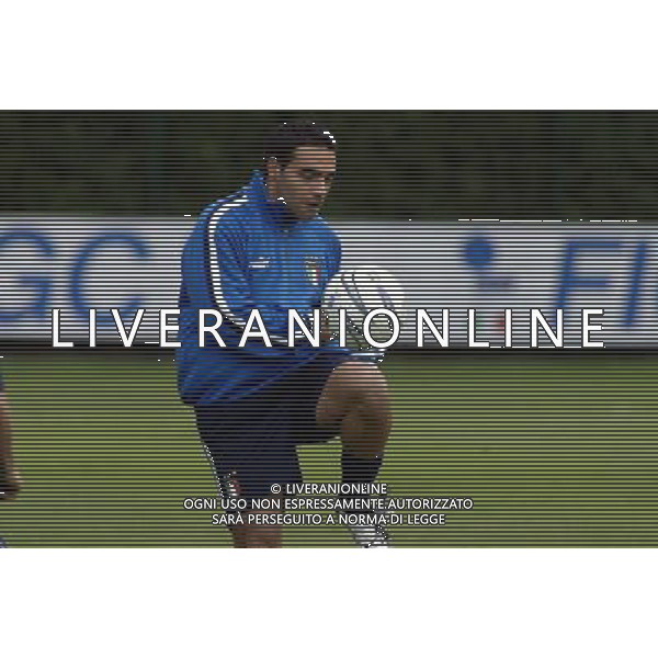 Coverciano (Fi) 07/10/2003 Allenamento della nazionale di calcio Nella foto: Miccoli Fabrizio Ph Gianni Nucci/Aldo Liverani