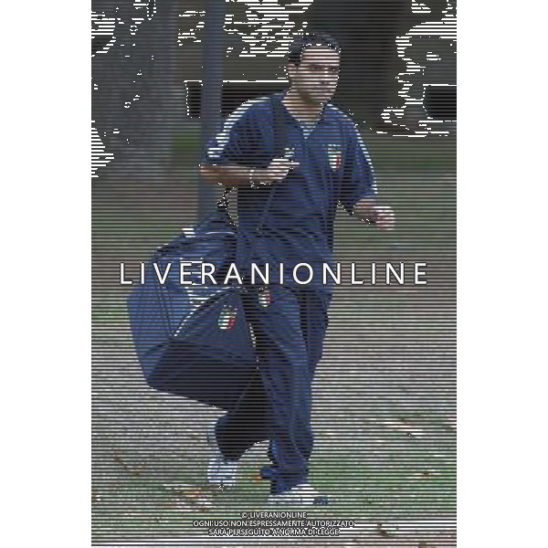 Coverciano (Fi) 07/10/2003 Allenamento della nazionale di calcio Nella foto: Miccoli Fabrizio Ph Gianni Nucci/Aldo Liverani