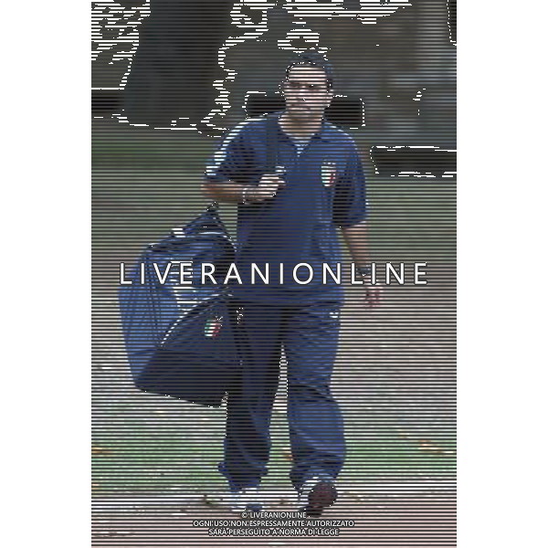 Coverciano (Fi) 07/10/2003 Allenamento della nazionale di calcio Nella foto: Miccoli Fabrizio Ph Gianni Nucci/Aldo Liverani