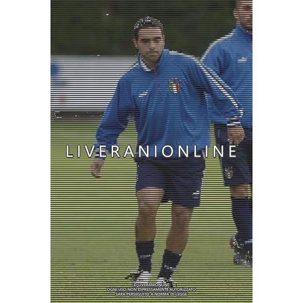 Coverciano (Fi) 07/10/2003 Allenamento della nazionale di calcio Nella foto: Miccoli Fabrizio Ph Gianni Nucci/Aldo Liverani