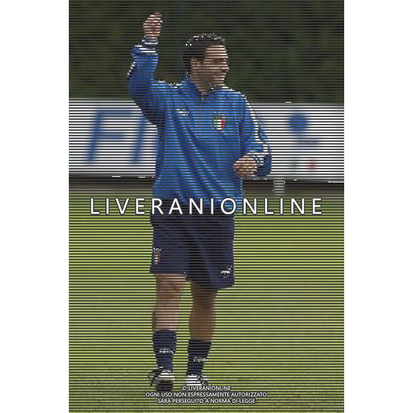 Coverciano (Fi) 07/10/2003 Allenamento della nazionale di calcio Nella foto: Miccoli Fabrizio Ph Gianni Nucci/Aldo Liverani