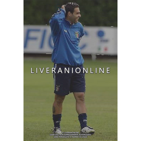 Coverciano (Fi) 07/10/2003 Allenamento della nazionale di calcio Nella foto: Miccoli Fabrizio Ph Gianni Nucci/Aldo Liverani