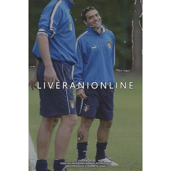 Coverciano (Fi) 07/10/2003 Allenamento della nazionale di calcio Nella foto: Miccoli Fabrizio Ph Gianni Nucci/Aldo Liverani
