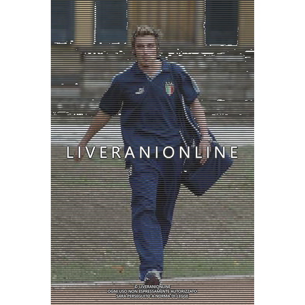 Coverciano (Fi) 07/10/2003 Allenamento della nazionale di calcio Nella foto: Oddo Massimo Ph Gianni Nucci/Aldo Liverani