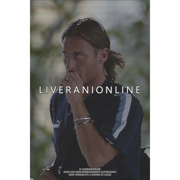 Coverciano (Fi) 07/10/2003 Allenamento della nazionale di calcio Nella foto: Totti Francesco Ph Gianni Nucci/Aldo Liverani