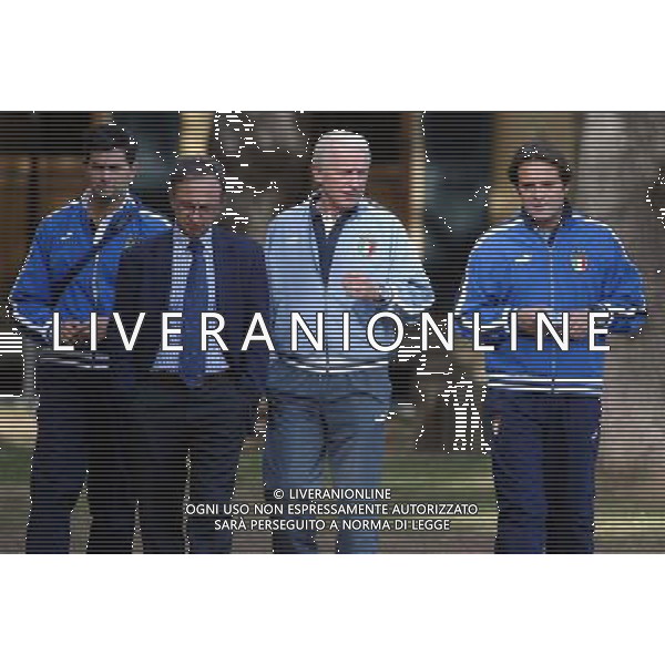 Coverciano (Fi) 07/10/2003 Allenamento della nazionale di calcio Nella foto: Trapattoni Giovanni Ph Gianni Nucci/Aldo Liverani