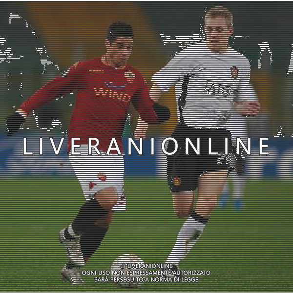 Roma Vs Manchester United 12 / 12 / 2007 - Uefa Champions League 2007/2008 - fase a gironi 6a giornata Gruppo F nella foto: Cicinho e Fletcher ph Corradetti / ag. Aldo Liverani Sas