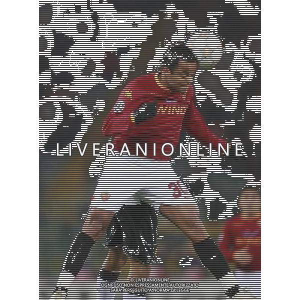 Roma Vs Manchester United 12 / 12 / 2007 - Uefa Champions League 2007/2008 - fase a gironi 6a giornata Gruppo F nella foto: alessandro faiolhe Amantino Mancini ph Corradetti / ag. Aldo Liverani Sas