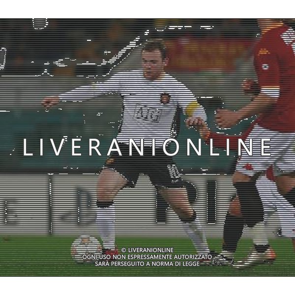 Roma - Manchester United - 12 / 12 / 2007 - Uefa Champions League 2007/2008 - fase a gironi 6a giornata Gruppo F nella foto: Wayne Rooney ph Corradetti / ag. Aldo Liverani Sas
