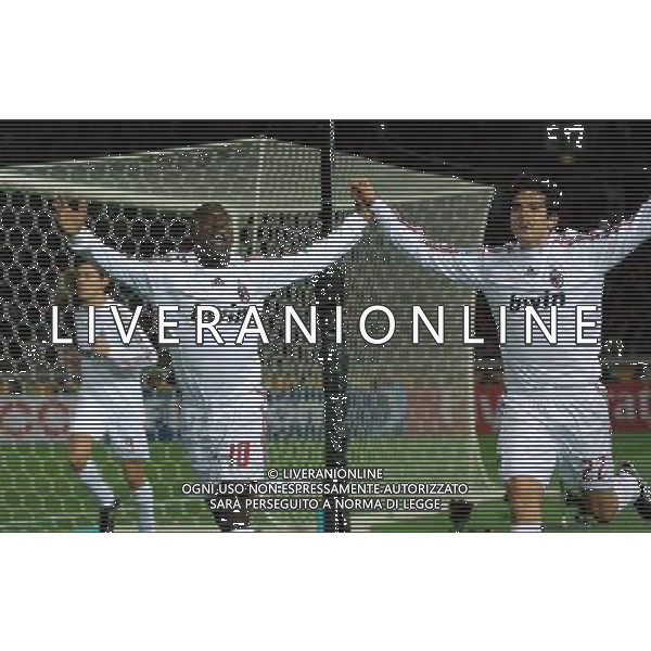 FIFA Club World Cup Japan 2007 Yokohama - 13.12.2007 Milan(ITA)vsUrawa Red Diamonds(JPN) Nella Foto: esultanza dopo il gol di Clarence Seedorf con Kaka\' /Ph.Vitez-Ag. Aldo Liverani