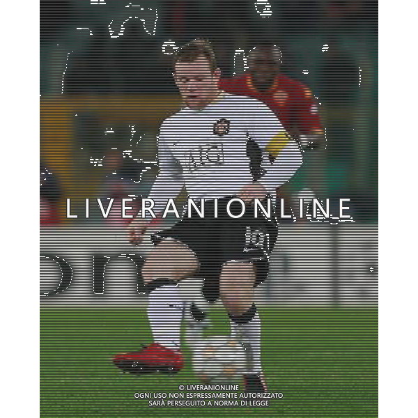 Roma - Manchester United - 12 / 12 / 2007 - Uefa Champions League 2007/2008 - fase a gironi 6a giornata Gruppo F nella foto: Wayne ROONEY ph Corradetti / ag. Aldo Liverani Sas