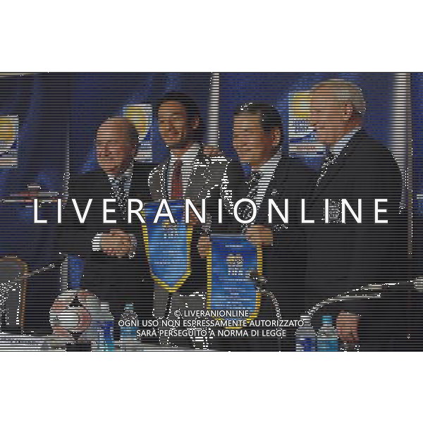 FIFA Club World Cup Japan 2007 Tokyo - 14.12.2007 Conferenza Stampa FIFA Nella Foto:Joseph Blatter-Hidetoshi Nakata-Presidente Federazione Giapponese /Ph.Vitez-Ag. Aldo Liverani