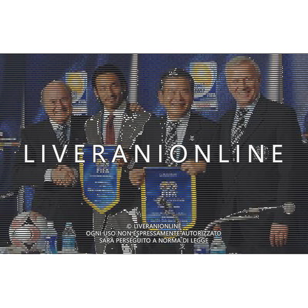 FIFA Club World Cup Japan 2007 Tokyo - 14.12.2007 Conferenza Stampa FIFA Nella Foto:Joseph Blatter-Hidetoshi Nakata-Presidente Federazione Giapponese /Ph.Vitez-Ag. Aldo Liverani