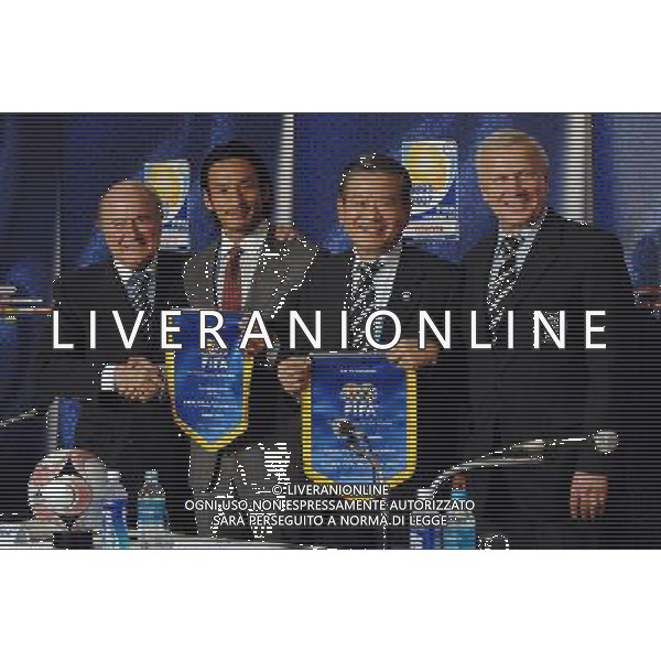 FIFA Club World Cup Japan 2007 Tokyo - 14.12.2007 Conferenza Stampa FIFA Nella Foto:Joseph Blatter-Hidetoshi Nakata-Presidente Federazione Giapponese /Ph.Vitez-Ag. Aldo Liverani