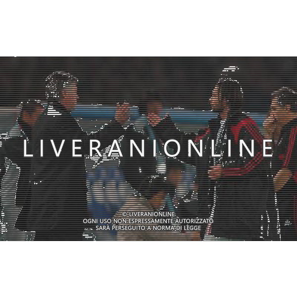 FIFA Club World Cup Japan 2007 Yokohama - 13.12.2007 Milan(ITA)vsUrawa Red Diamonds(JPN) Nella Foto:CARLO ANCELOTTI-MAREK JANKULOVSKI /Ph.Vitez-Ag. Aldo Liverani