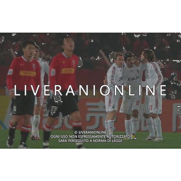 FIFA Club World Cup Japan 2007 Yokohama - 13.12.2007 Milan(ITA)vsUrawa Red Diamonds(JPN) Nella Foto: ESULTANZA DI CRISTIAN BROCCHI-GENNARO GATTUSO E ANDREA PIRLO /Ph.Vitez-Ag. Aldo Liverani