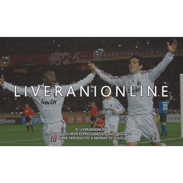 FIFA Club World Cup Japan 2007 Yokohama - 13.12.2007 Milan(ITA)vsUrawa Red Diamonds(JPN) Nella Foto:ESULTANZA DOPO IL GOL DI CLARENCE SEEDORF CON KAKA\' /Ph.Vitez-Ag. Aldo Liverani