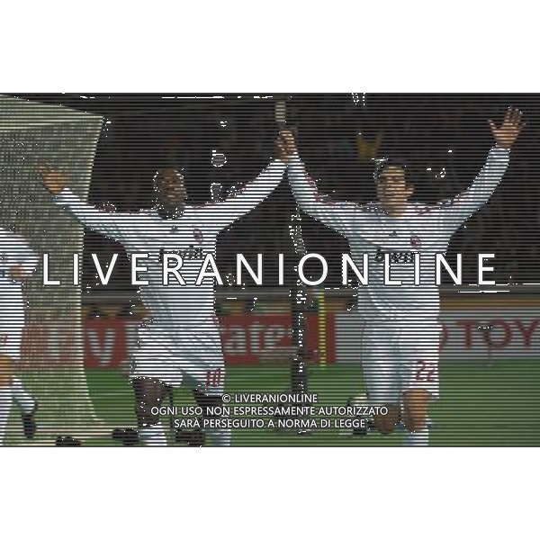 FIFA Club World Cup Japan 2007 Yokohama - 13.12.2007 Milan(ITA)vsUrawa Red Diamonds(JPN) Nella Foto:ESULTANZA DOPO IL GOL DI CLARENCE SEEDORF CON KAKA\' /Ph.Vitez-Ag. Aldo Liverani