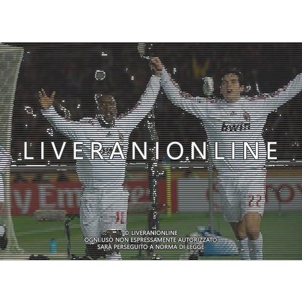 FIFA Club World Cup Japan 2007 Yokohama - 13.12.2007 Milan(ITA)vsUrawa Red Diamonds(JPN) Nella Foto:ESULTANZA DOPO IL GOL DI CLARENCE SEEDORF CON KAKA\' /Ph.Vitez-Ag. Aldo Liverani