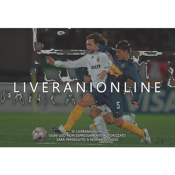 FIFA Club World Cup Japan 2007 Finale 1°- 2° Posto Yokohama - 16.12.2007 Milan(ITA)vsBoca Juniors(ARG) Nella Foto:Pirlo-Battaglia /Ph.Vitez-Ag. Aldo Liverani