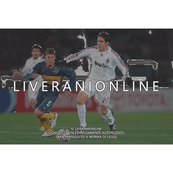 FIFA Club World Cup Japan 2007 Finale 1°- 2° Posto Yokohama - 16.12.2007 Milan(ITA)vsBoca Juniors(ARG) Nella Foto:kaka-Battaglia /Ph.Vitez-Ag. Aldo Liverani