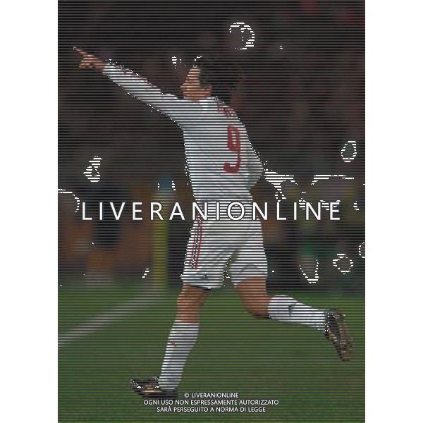 FIFA Club World Cup Japan 2007 Finale 1°- 2° Posto Yokohama - 16.12.2007 Milan(ITA)vsBoca Juniors(ARG) Nella Foto:Inzaghi esulta secondo gol /Ph.Vitez-Ag. Aldo Liverani