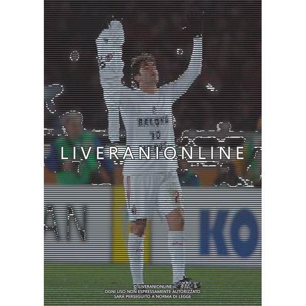 FIFA Club World Cup Japan 2007 Finale 1°- 2° Posto Yokohama - 16.12.2007 Milan(ITA)vsBoca Juniors(ARG) Nella Foto:kaka esulta a fine partita /Ph.Vitez-Ag. Aldo Liverani