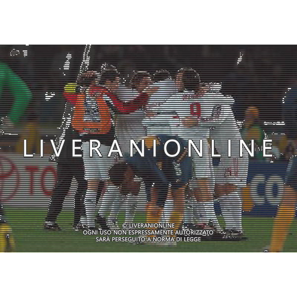 FIFA Club World Cup Japan 2007 Finale 1°- 2° Posto Yokohama - 16.12.2007 Milan(ITA)vsBoca Juniors(ARG) Nella Foto:Milan esulta a fine partita /Ph.Vitez-Ag. Aldo Liverani