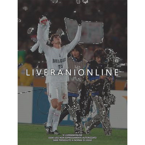 FIFA Club World Cup Japan 2007 Finale 1°- 2° Posto Yokohama - 16.12.2007 Milan(ITA)vsBoca Juniors(ARG) Nella Foto:kaka esulta a fine partita /Ph.Vitez-Ag. Aldo Liverani