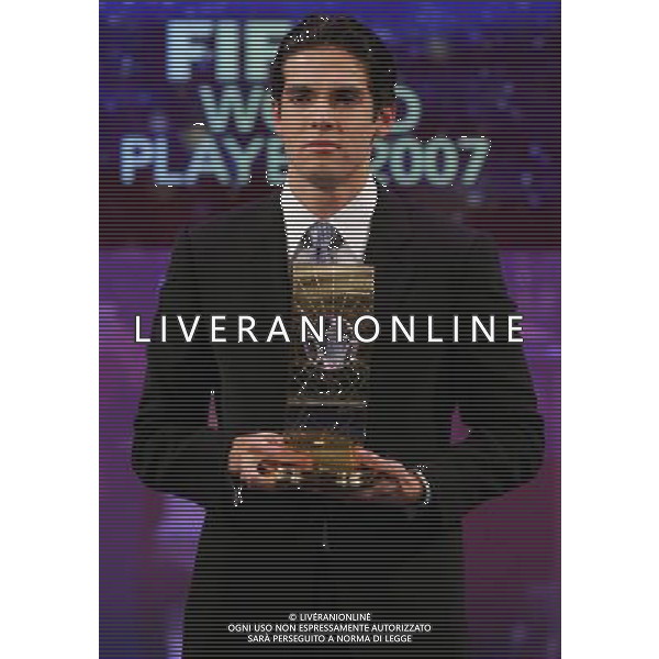 Zurigo 17 dicembre 2007 Fifa World Player 2007 nella foto: Kaka vincitore del Fifa World Player 2007 foto Andry / Ag. Aldo Liverani