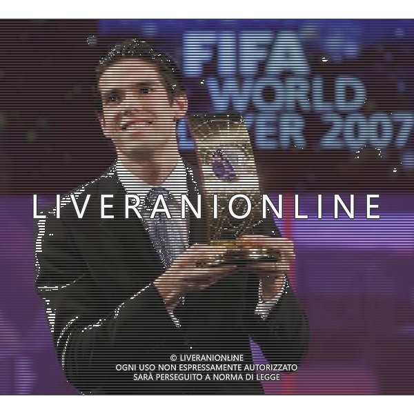 Zurigo 17 dicembre 2007 Fifa World Player 2007 nella foto: Kaka vincitore del Fifa World Player 2007 foto Andry / Ag. Aldo Liverani