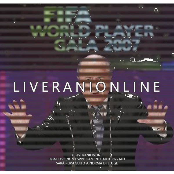 Zurigo 17 dicembre 2007 Fifa World Player Gala\' 2007 nella foto: Blatter Joseph foto Andry / Ag. Aldo Liverani