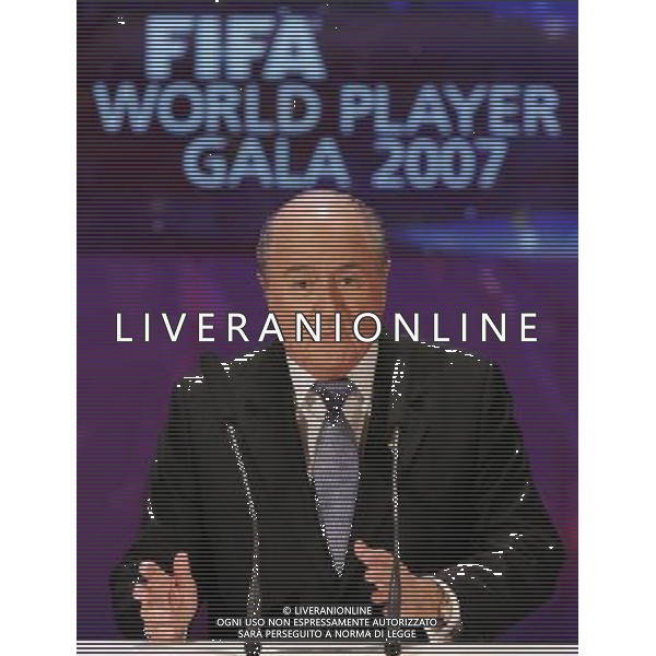 Zurigo 17 dicembre 2007 Fifa World Player Gala\' 2007 nella foto: Blatter Joseph foto Andry / Ag. Aldo Liverani