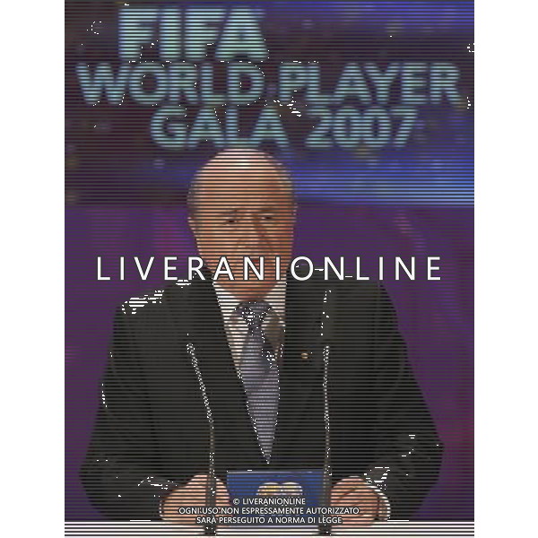 Zurigo 17 dicembre 2007 Fifa World Player Gala\' 2007 nella foto: Blatter Joseph foto Andry / Ag. Aldo Liverani