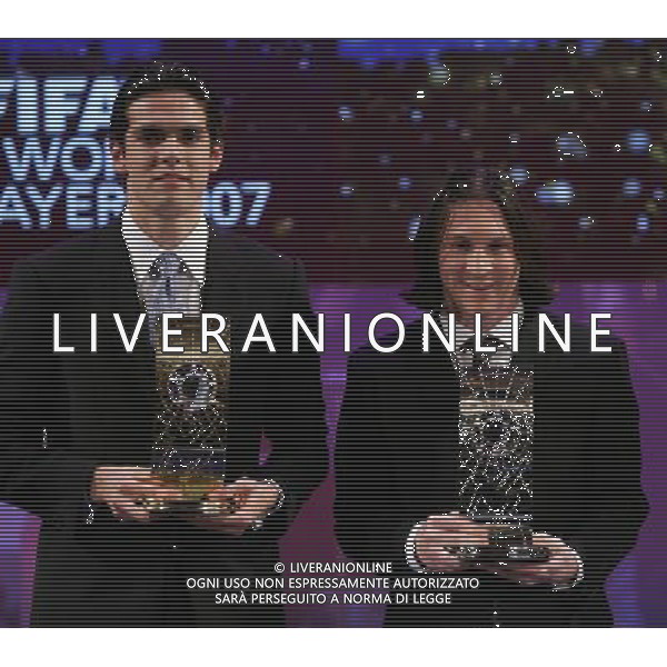 Zurigo 17 dicembre 2007 Fifa World Player Gala\' 2007 nella foto: Kaka e Lionel Messi foto Andry / Ag. Aldo Liverani