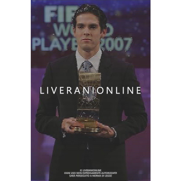 Zurigo 17 dicembre 2007 Fifa World Player Gala\' 2007 nella foto: Kaka vincitore del Fifa World Player 2007 foto Andry / Ag. Aldo Liverani