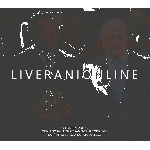 Zurigo 17 dicembre 2007 Fifa World Player Gala\' 2007 nella foto: Pele e Blatter Joseph foto Andry / Ag. Aldo Liverani