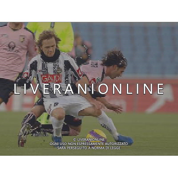 Udinese - Palermo Coppa Italia Tim Cup 19/12/2007 nella foto Boudianski e tedesco giovanni ph parisotto/Ag. Aldo liverani sas